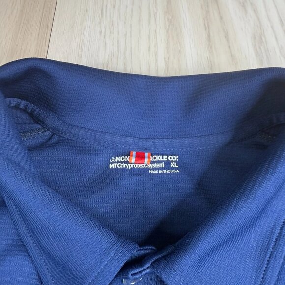 Montauk Tackle Co. Mens Blue Performance Lightweight Golf Polo Shirt Size XL - Picture 3 of 13